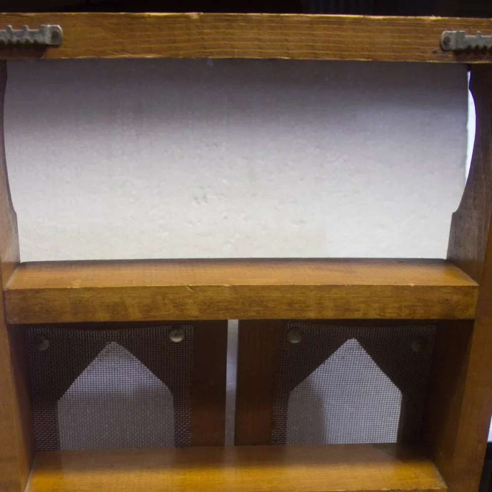 Handmade Wood Cabinet with Doors